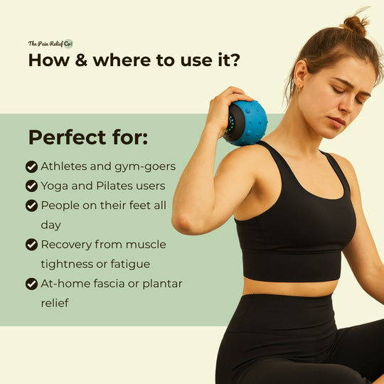 Electric Vibration Massage Ball – Full Body Recovery | Deep Tissue Foot & Muscle Relief