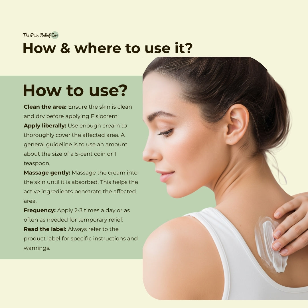 Fisiocrem Natural Pain Relief Cream | Fast-Absorbing Muscle & Joint Recovery Support