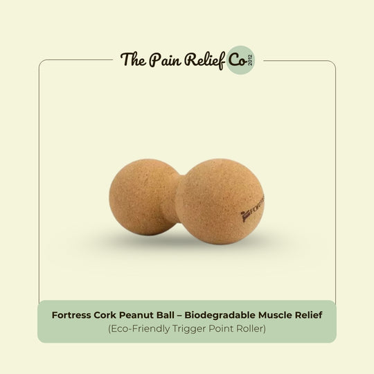 Fortress Cork Peanut Ball – Biodegradable Muscle Relief | Eco-Friendly Trigger Point Roller