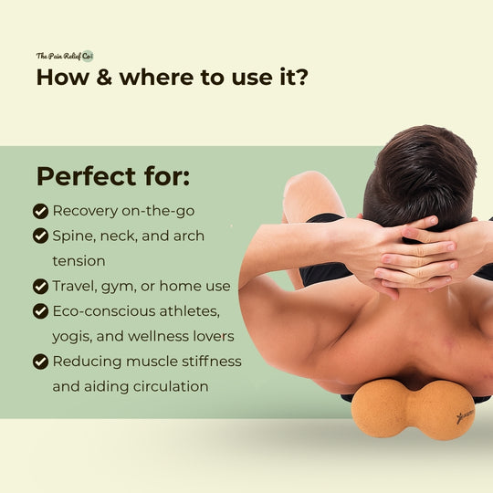 Fortress Cork Peanut Ball – Biodegradable Muscle Relief | Eco-Friendly Trigger Point Roller