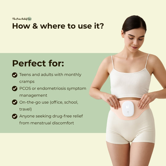 Menstrual Heating Belt – Portable Cramp Relief | Vibration + Warm Compress for Period Pain
